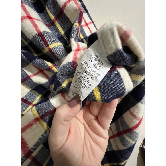 L.L. Bean Plaid Flannel Button Down Medium - Picture 3 of 4